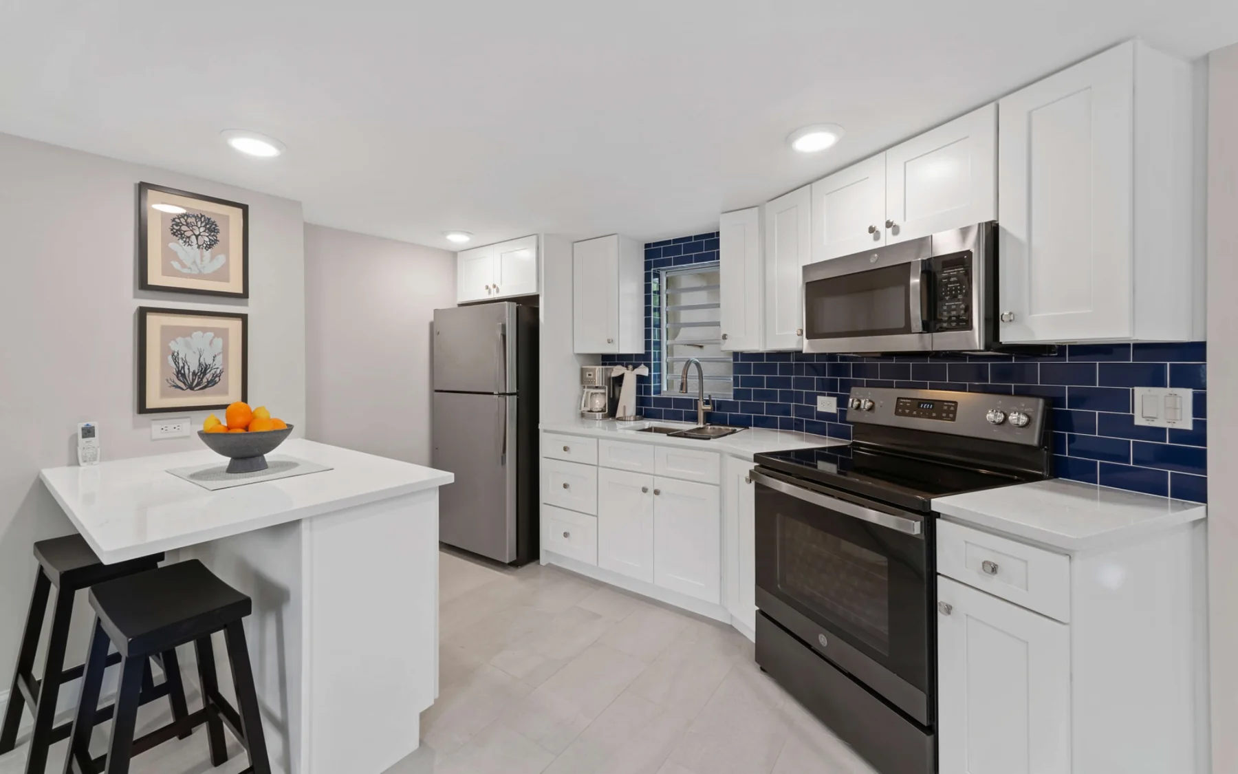 Separate lower-level kitchen